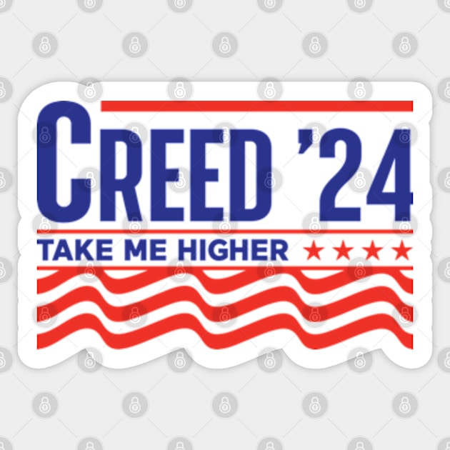 Creed '24 Take Me Higher Sticker by RiseInspired